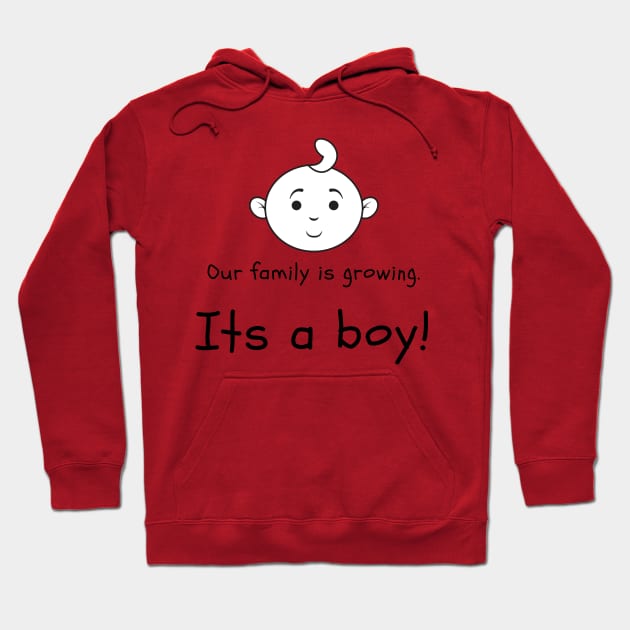 Love this 'Our family is growing. Its a boy' t-shirt! Hoodie by Valdesigns